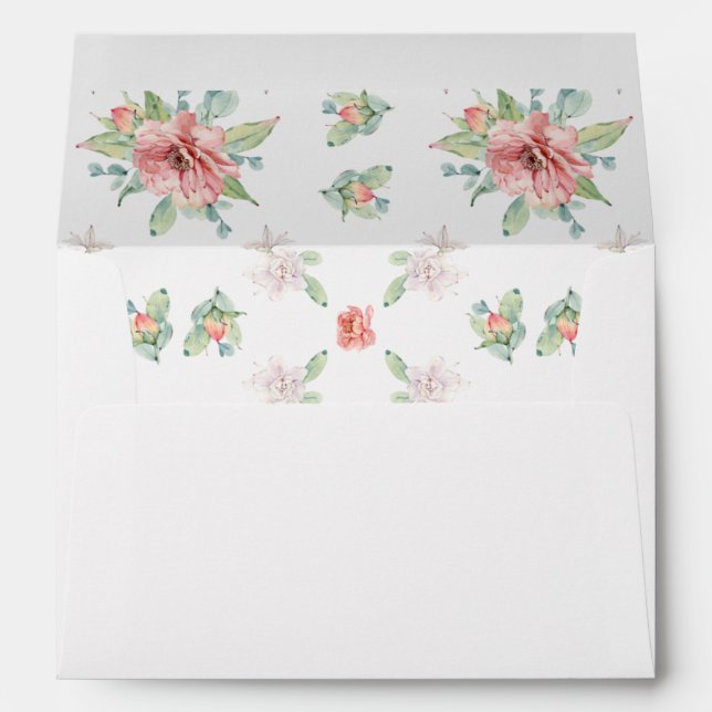 Watercolor Flower Envelopes (Back (Bottom))