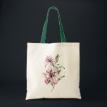 Watercolor Flower Lily  Tote Bag<br><div class="desc">Introducing the Watercolor Flower Lily Tote Bag! This bag is perfect for carrying all of your essentials while adding a touch of style. The tote bag features a watercolor flower lily design,  making it a beautiful and unique addition to your wardrobe.</div>