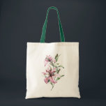Watercolor Flower Lily  Tote Bag<br><div class="desc">Introducing the Watercolor Flower Lily Tote Bag! This bag is perfect for carrying all of your essentials while adding a touch of style. The tote bag features a watercolor flower lily design,  making it a beautiful and unique addition to your wardrobe.</div>