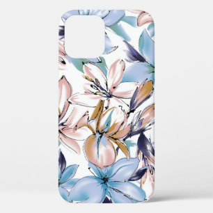 Watercolor Flower: Lovingly Painted Design iPhone 12 Case