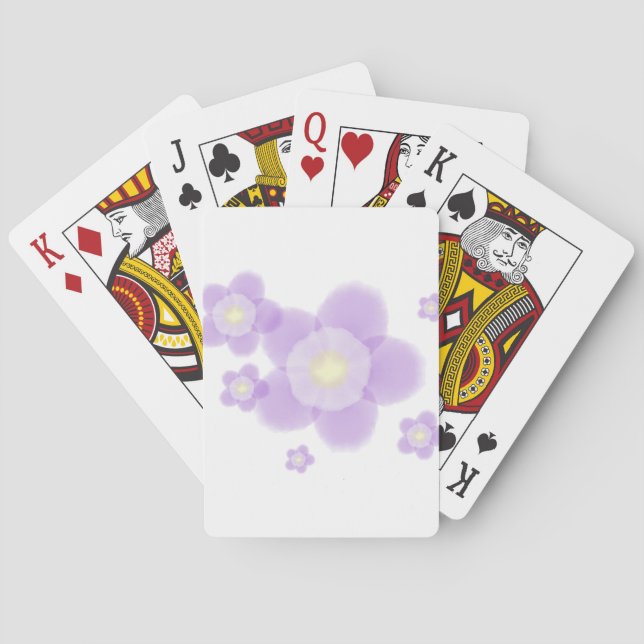 Watercolor Flower Playing Cards (Back)