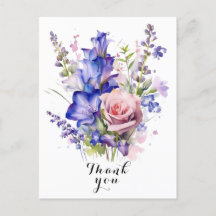 Watercolor Flower thank you