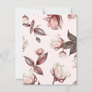 Watercolor Flowers 11 Card