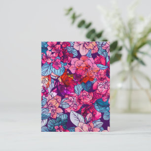 Watercolor Flowers 16 Postcard