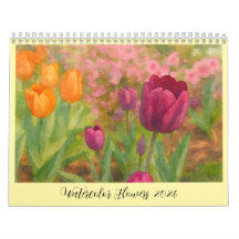 Watercolor Flowers 2026