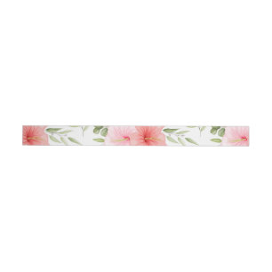Watercolor Flowers 23 Wrap Around Label