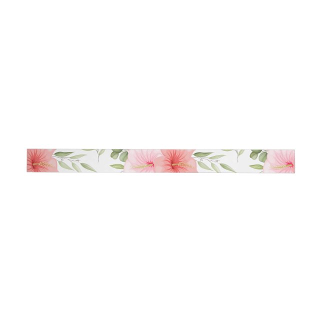 Watercolor Flowers 23 Wrap Around Label (Individual)