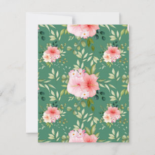Watercolor Flowers 24 Card