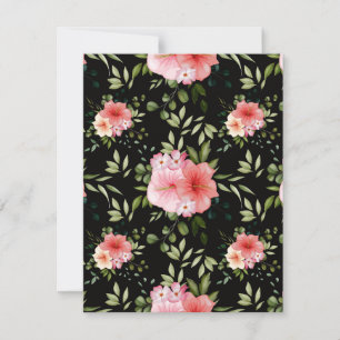 Watercolor Flowers 25 Card