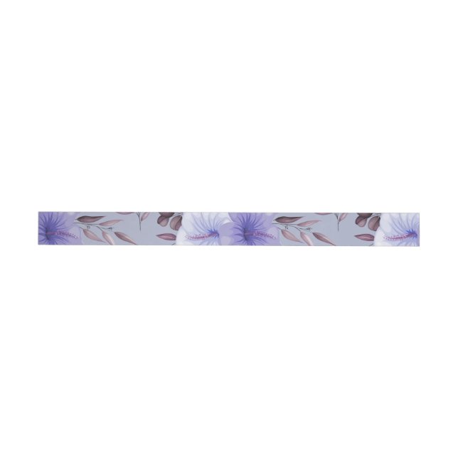 Watercolor Flowers 27 Wrap Around Label (Individual)