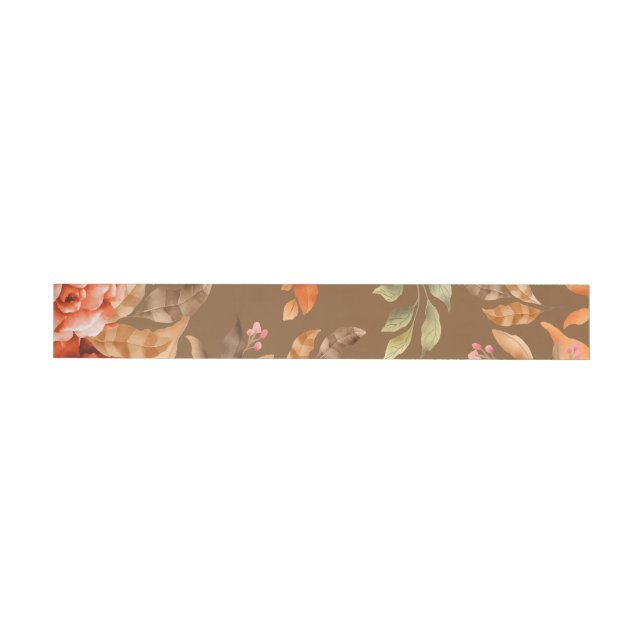 Watercolor Flowers 2 Wrap Around Label (Individual)