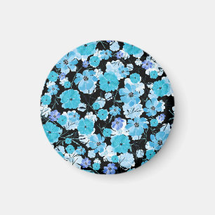 Watercolor Flowers: A Delicate Tapestry Magnet