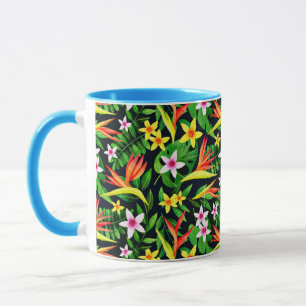 Watercolor Flowers And Fruit Floral Pattern-23768 Mug