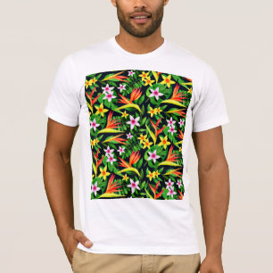 Watercolor Flowers And Fruit Floral Pattern-23768 T-Shirt