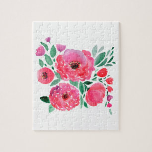 Watercolor flowers, bouquet 2. jigsaw puzzle