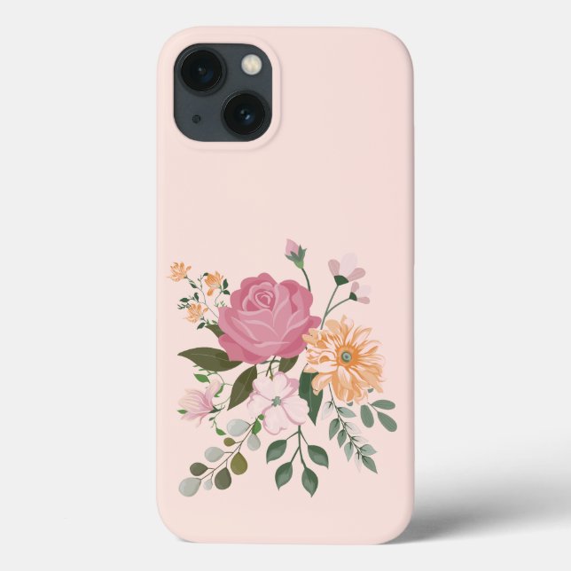 Watercolor flowers Case-Mate iPhone case (Back)