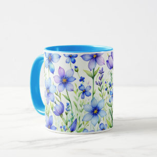Watercolor Flowers Coffee Mug