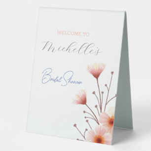 Watercolor Flowers Cute Bridal Shower