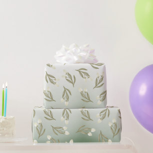 Watercolor Flowers Elegant Wrapping Paper