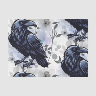 Watercolor Flowers Floral Raven Botanicals Tissue Paper