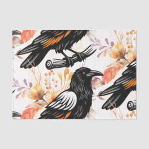 Watercolor Flowers Floral Raven Botanicals Tissue Paper