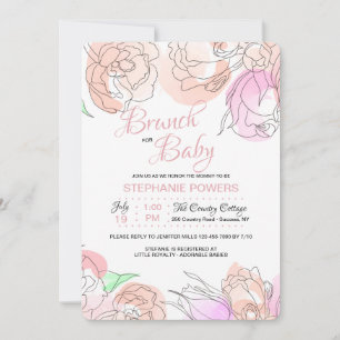 Watercolor Flowers Invitation