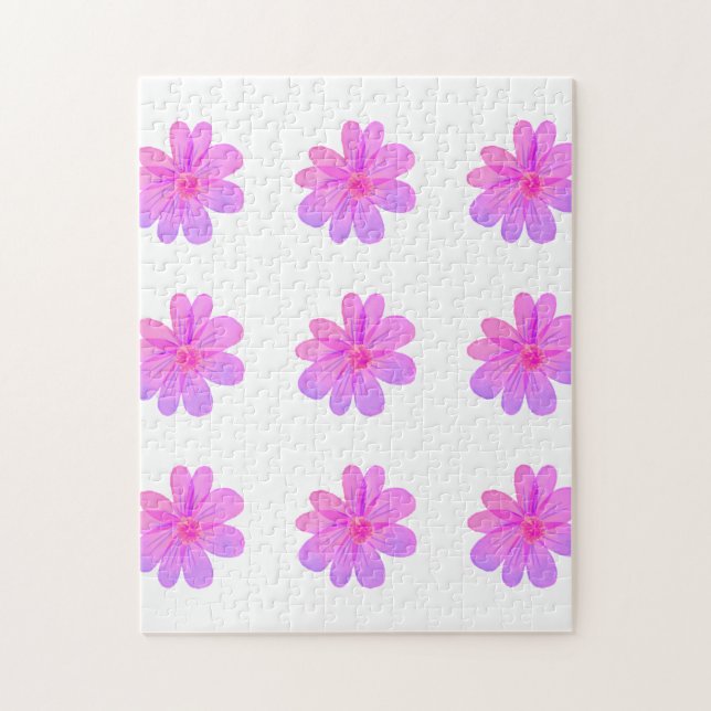 Watercolor flowers  jigsaw puzzle (Vertical)