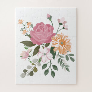Watercolor flowers jigsaw puzzle
