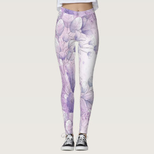 Watercolor Flowers Leggings