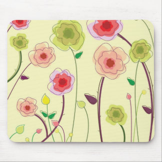 Watercolor Flowers Mouse Pad