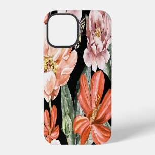 Watercolor Flowers: Peony Rose Lily iPhone 12 Case