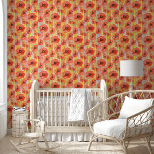 Watercolor Flowers seamless pattern 16 Wallpaper