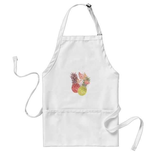 Watercolor, flowers. standard apron (Front)