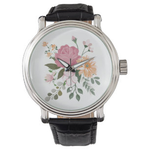 Watercolor flowers  watch