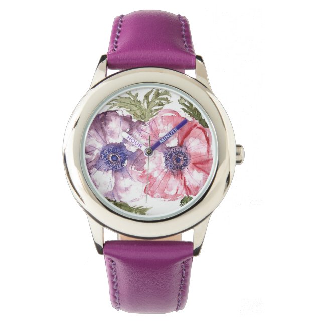 Watercolor flowers watch (Front)