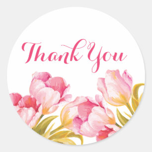 Watercolor Flowers - Wedding Stickers
