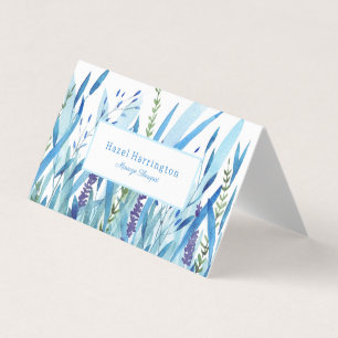 Watercolor Folded Business Cards Customisable