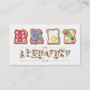 Watercolor Food logo restaurant Business Card