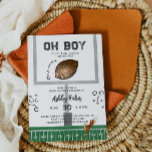 Watercolor Football Baby Shower Invitation<br><div class="desc">Football Baby Shower Invitation
Ready to be personalised by you!</div>