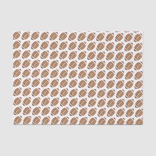 Watercolor Football Pattern Tissue Paper