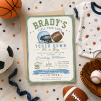 watercolor football soccer baby shower