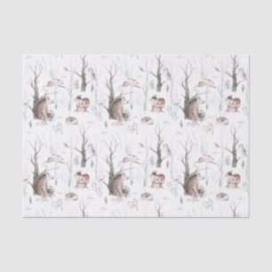 Watercolor Forest Animals Tissue Paper