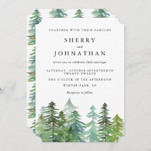 WATERCOLOR FOREST INVITATION