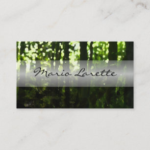 WATERCOLOR FOREST Landscape Designer Business Card