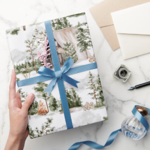 Watercolor Forest Pattern Wrapping Paper