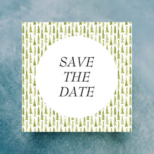Watercolor Forest Wedding Save The Date
