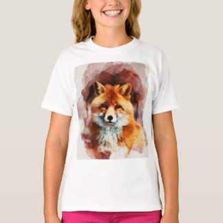 watercolor fox T-Shirt