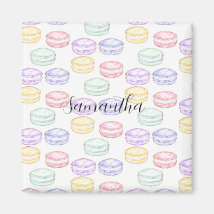 Watercolor French Macarons Magnet