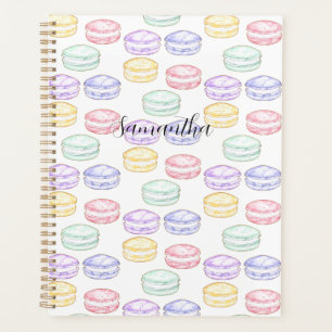 Watercolor French Macarons Planner