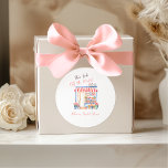 Watercolor Fresh Off Market Floral Bridal Shower Classic Round Sticker<br><div class="desc">Celebrate love and fresh beginnings with this charming Farmer’s Market Themed Bridal Shower Classic Round Sticker. Featuring fresh produce, rustic designs, and the playful slogan “Fresh Off the Market, ” this theme is perfect for a farm-to-table bridal shower or garden celebration. The rustic, natural elements and fun theme make it...</div>